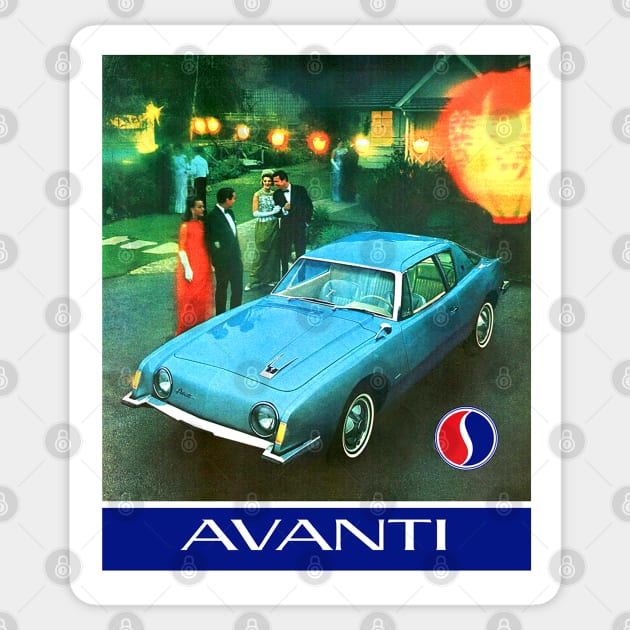 Studebaker Avanti Sticker by Midcenturydave